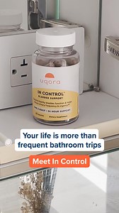 Live a little. Pee a lot less. In Control from Uqora helps reduce urinary urgency and frequency associated with normal aging with 24-hour support.† | Uqora