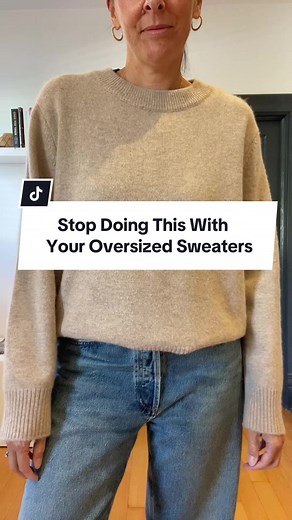 Keep Your Sweater in Place: Simple Styling Hack