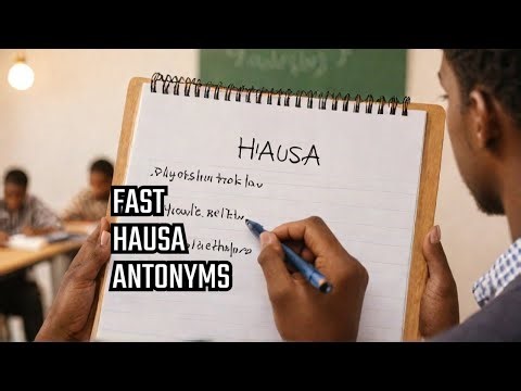 Hausa Lesson: Learn Antonyms Fast! Opposite Words in Hausa Explained