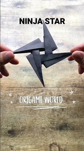 EASY NINJA STAR ORIGAMI TUTORIAL | NINJA WEAPON ORIGAMI | PAPER NINJA STAR ORIGAMI FOLDING | DIY