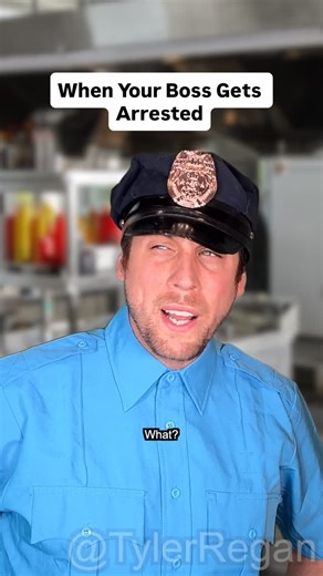 Tyler Regan on Instagram: "The cops actually showed up 😳 #boss #manager #server #arrested #restaurant"