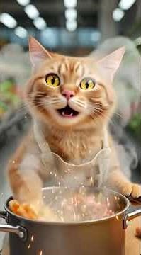 Cat’s Cooking Adventure: From Grocery to Gourmet