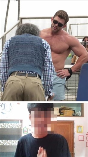 Old man Vs Bodybuilder || power of age #shorts #facts