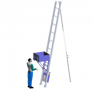 [Hot Item] Shingle Elevator Aluminum Alloy Ladder Hoist with Motor
