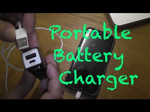 How to use a portable battery charger