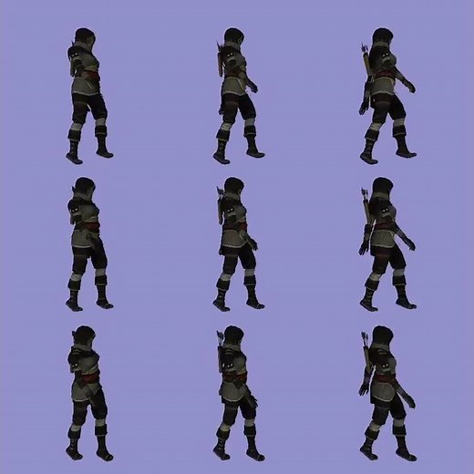 Graphics engine with skeletal animation support (OpenGL, Java)