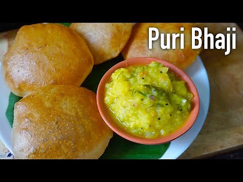 Puri bhaji recipe | aloo sabzi | poori bhaji | aloo bhaji for puri | poori curry recipe