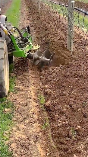 Auger Attachment: Forming Soil Mounds Around Fruit Trees