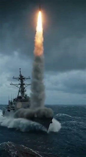 US Navy Style Destroyer - Vertical Launch System (VLS) Missile Fire #military #army#navy #viral