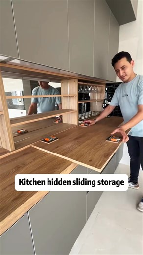👀Hidden backsplash sliding door — a sleek solution that transforms your kitchen wall into secret storage. Just slide it open, and voilà — spices, oils, sauces. ✅ Keeps countertops clutter-free ✅ Makes full use of backsplash space ✅ Smooth sliding access, perfect for daily use ✅ Maintains that clean, minimalist kitchen aesthetic ✨ 17 years of export experience, custom cabinets, wall panels and door panels for the whole house. 👀 Learn about the whole house customization solution 📩 Send us a pri