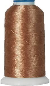 Threadart Polyester Machine Embroidery Thread by The Spool - 1000M - 40wt - Hundreds of Color Options - Rattan - No. 407