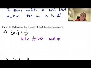 Calculus 2, Section 8.1, part 5: Bounded and Unbounded Sequences