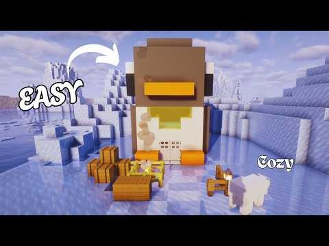 Cozy Penguin House in Minecraft 🐧 | Cute & Relaxing Build Tutorial