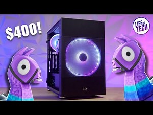 $400 Budget Ryzen Fortnite Gaming PC Build - AeroCool Atomic Gaming PC Case (Cheap Custom PC)