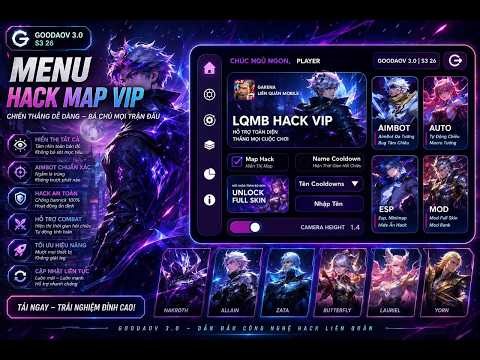 Update Key Hack Máp Liên Quân Miễn Phí Auto Bộc Phá Aimbot EnZo Mod Skin Auto Bán Đồ Mới Nhất