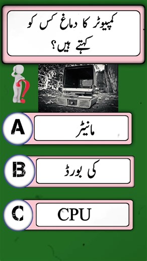 Brain of Computet | quiz challenge