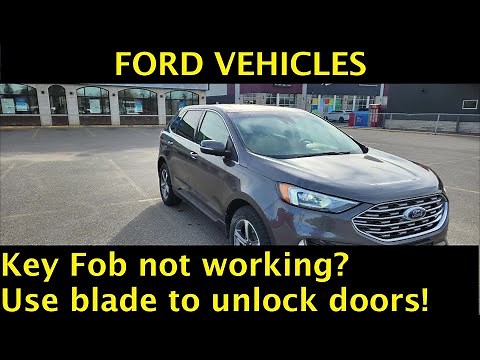 Ford Key Fob - LOCATION OF HIDDEN KEY BLADE TO UNLOCK DOOR