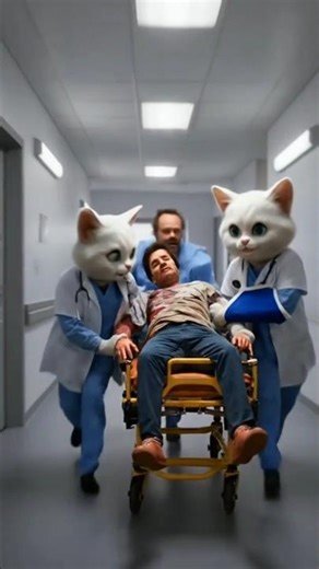 Hero Cat Saves a Man from Danger!" ✅