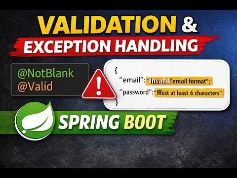 Spring Boot Validation + Global Exception Handling (Production Ready Setup)
