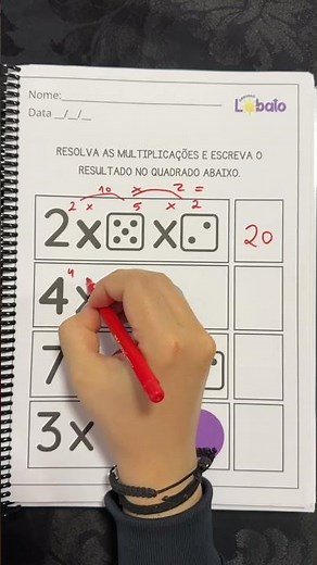 ATIVIDADE LÚDICA DE MULTIPLICAÇÃO | PEQUENO LOBATO