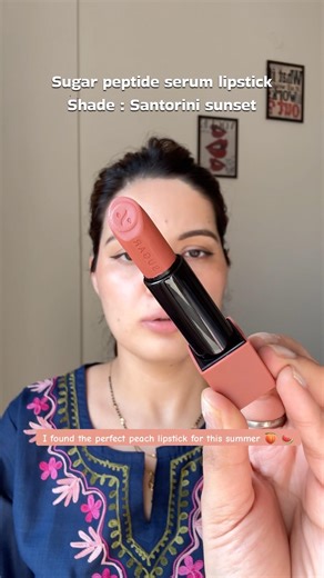 I found the perfect Peach Lipstick for summers 💫 #shorts