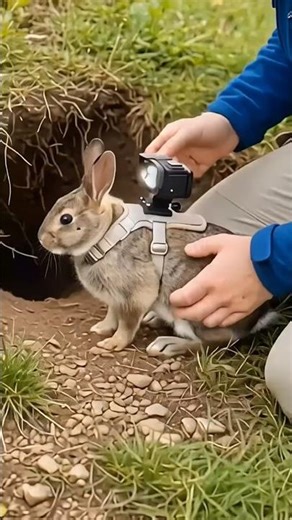 Tiny rabbit POV Inside a Secret Underground World Real Micro Camera Footage #Shorts