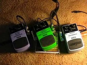 Behringer Overdrive Pedal Comparison Test