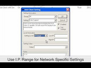Using the Client Settings to Remotely Configure the Stay-Linked Client