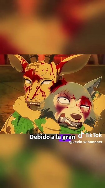 Este pequeño lobo fue atrapado por la señora zorra. #cartoon #usa #fyp #beastars