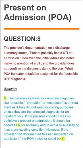 CCS medical coding || POA indicator || ICD 10 PCS and CM #exam #ccs #medical #education