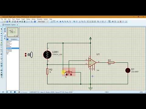 Proteus - Basics - Automatic Night Light
