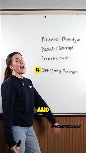 How to draw a genetic cross Part 2 #shorts