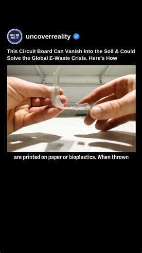 New Electronics Can Vanish Into the Soil & Could Solve the Global E-Waste Crisis #tech #shorts