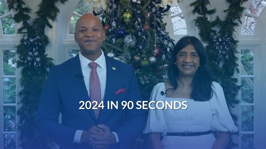 2024 in 90 seconds: From investing in rural health care to putting vacant property in Baltimore on notice, Lieutenant Governor Aruna Miller and I recap an incredible year for Marylanders across the state. | Governor Wes Moore