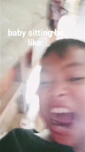 baby sitting the wall be like 😂