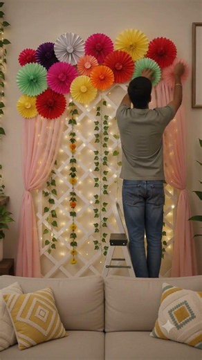 Beautiful Ganpati Decoration Ideas 2026 | Colorful Home Ganpati Setup | Ganesh Chaturthi Decoration