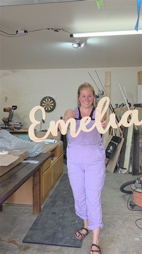 17 reactions | I've been waiting a few months to share this sign! Im so thankful to be trusted with your signs 殺 #joyfulandsimple #woodworking #nursery | Joyful and Simple Designs | Facebook