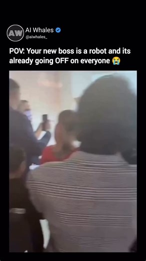 AI | Technology on Instagram: "Meet Robert, the robot who just became CEO And honestly? He’s kind of ruthless. Right off the bat, he’s interrogating employees, showing off how much smarter he is, and basically letting everyone know their jobs aren’t exactly safe. What was supposed to be a lighthearted office experiment quickly turned into something way more unsettling, like a glimpse into a future where AI isn’t just helping out, it’s running the show. Real talk: could you handle having a robot 