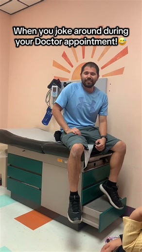When you joke around during your doctor appointment!😅#doctorvisit #funny