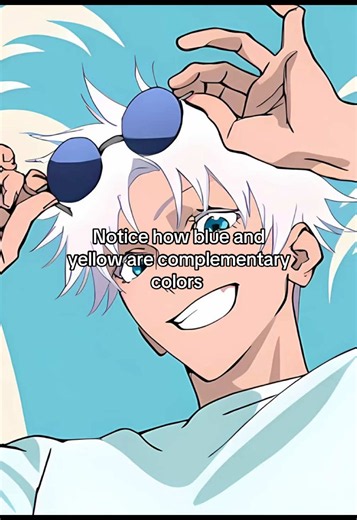 Suguru Geto Color Tip: Blue and Yellow Complementary