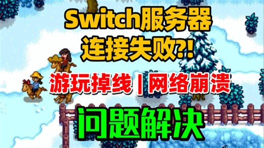 Switch服务器连接游戏失败？服务器崩溃？连接不上游戏？解决方法交给你！