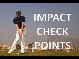 Golf Impact Position Check Points