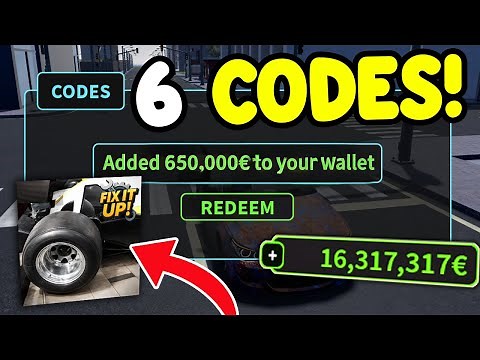 *NEW* ALL WORKING CASH CODES For FIX IT UP! Roblox Fix It Up Codes 2026! Roblox
