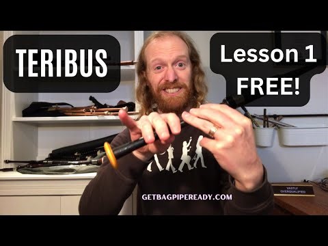 Teribus Bagpipe Tutorial for beginners - Lesson 1