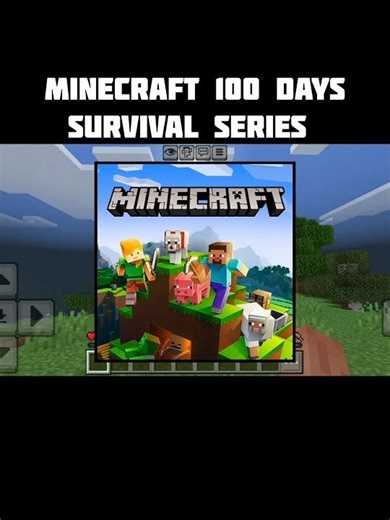Minecraft 100 days survival series [part 1] | minecraft survival video | #minecraft #shorts