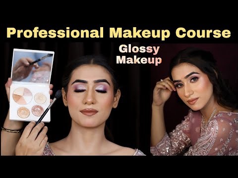 GLOSSY ENGAGEMENT MAKEUP STEP BY STEP | DETAILED EXPLANATION ABOUT GLASS SKIN MAKEUP | DEWY LOOK ..