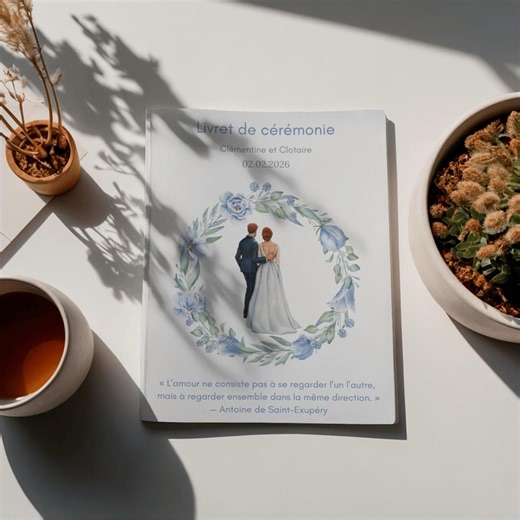 Wedding Mass Booklet - Mass Booklet - Wedding - Wedding Program - Canva - Digital - Editable - A4