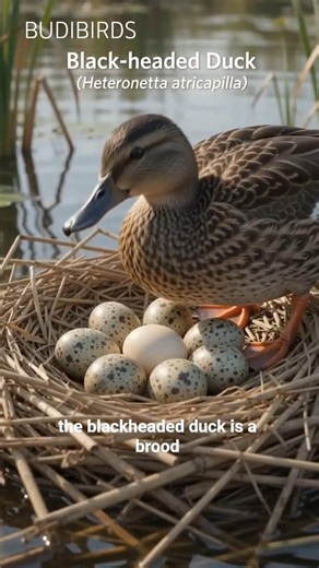 The Black-Headed Duck's Chicks Need No Parents After They Hatch #duck #birds #wildlife #nature