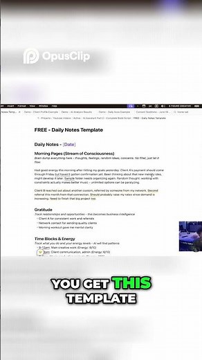 Obsidian Daily Notes Simple Setup For Productivity #musicbusiness