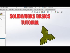 SolidWorks Basics Tutorial: Learn Core Modeling Principles Through a Simple Mechanical Part